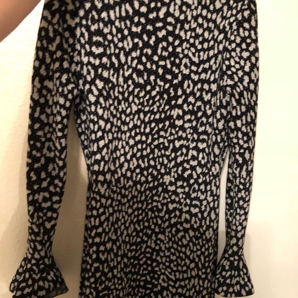MK snow leopard sweater dress